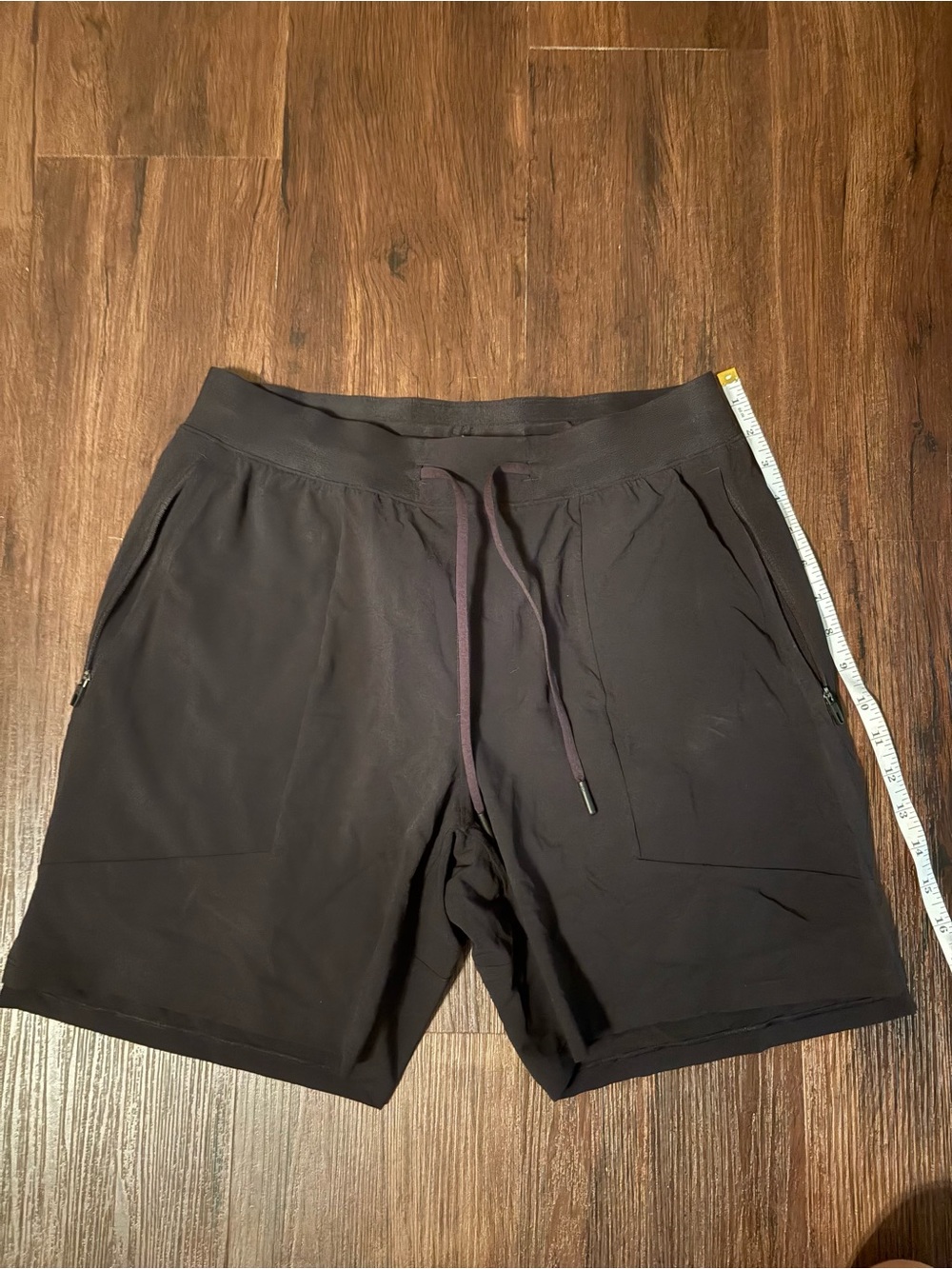 lululemon athletica Men's Black Athletic Drawstring Shorts